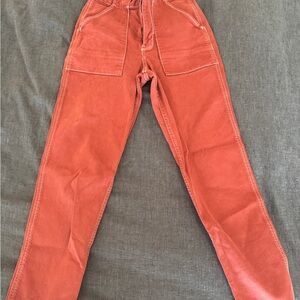Rust Orange Corduroy Pants